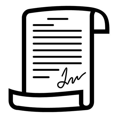 Agreement icon. Simple illustration of agreement vector icon for web.のイラスト素材