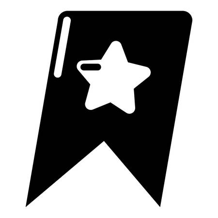 Bookmark browser icon. Simple illustration of bookmark browser vector icon for webのイラスト素材