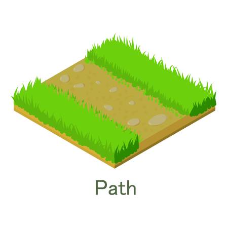 Path icon. Isometric illustration of path vector icon for web.のイラスト素材