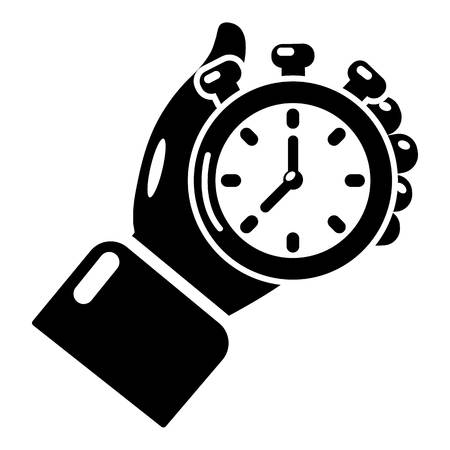 Stopwatch icon. Simple illustration of stopwatch vector icon for webのイラスト素材
