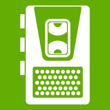 Dictaphone icon greenのイラスト素材