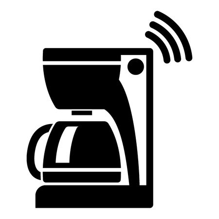 Coffee maker icon. Simple illustration of coffee maker vector icon for webのイラスト素材