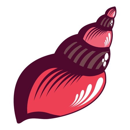 Wild shell icon. Cartoon illustration of wild shell vector icon for webのイラスト素材