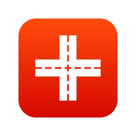 Crossing road iconのイラスト素材