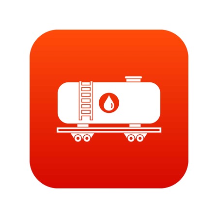 Oil railway tank iconのイラスト素材