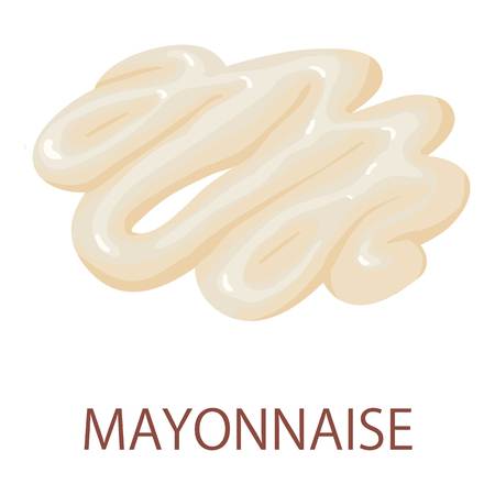 Mayonnaise icon, isometric styleのイラスト素材
