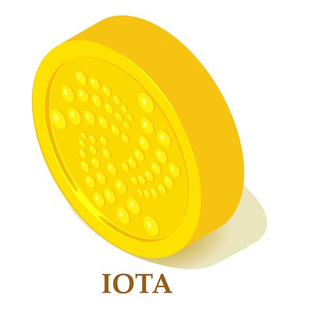 Iota icon, isometric styleのイラスト素材