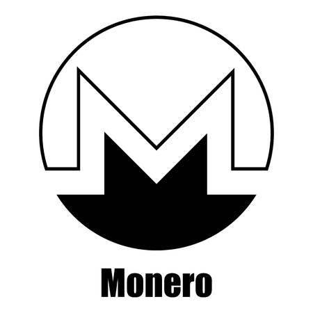 Monero icon, simple styleのイラスト素材