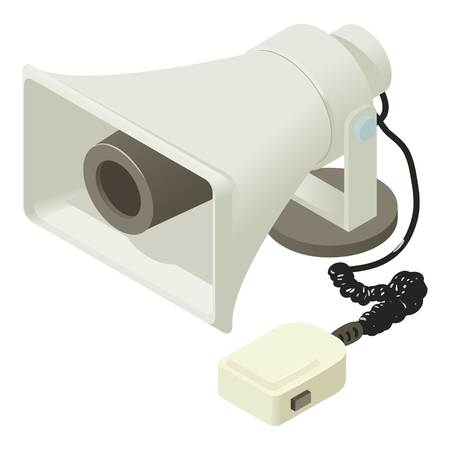 Speaker icon, isometric styleのイラスト素材
