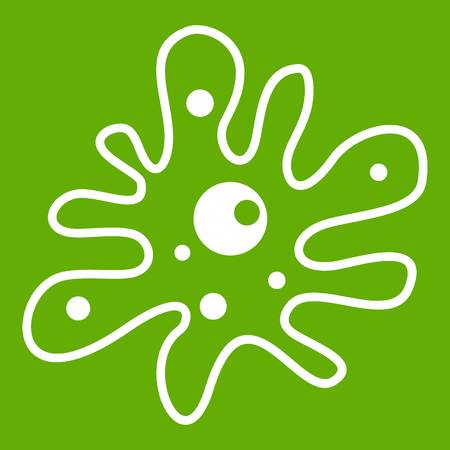 Amoeba icon in  greenのイラスト素材