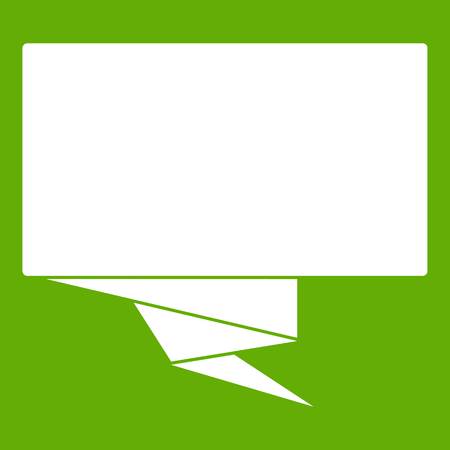 Square banner icon on green backgroundのイラスト素材