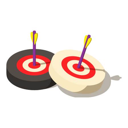 Target icon, isometric style.のイラスト素材
