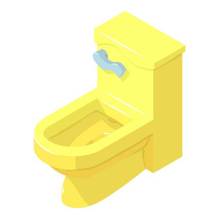 Toilet icon, isometric styleのイラスト素材