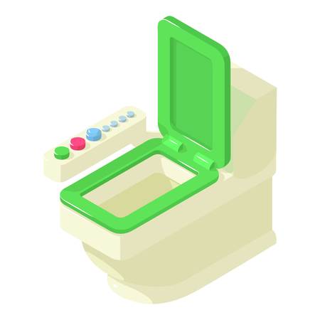 Toilet equipment icon, isometric styleのイラスト素材