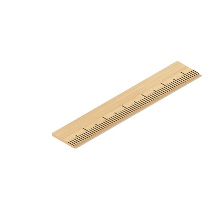 Small ruler icon, isometric style.のイラスト素材