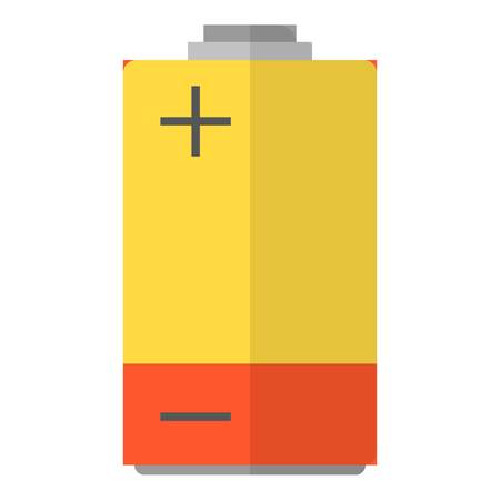Battery icon. Flat illustration of battery vector icon for webのイラスト素材
