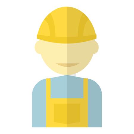 Worker icon. Flat illustration of worker vector icon for webのイラスト素材