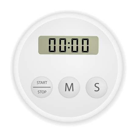 Electronic timer mock up, realistic style.のイラスト素材
