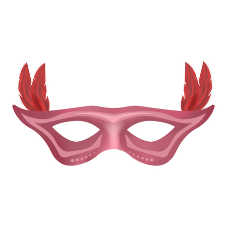 Carnival mask mock up, realistic style.のイラスト素材
