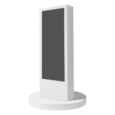 Electronic display mock up, realistic style.のイラスト素材