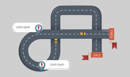 Roadside icon, flat styleのイラスト素材
