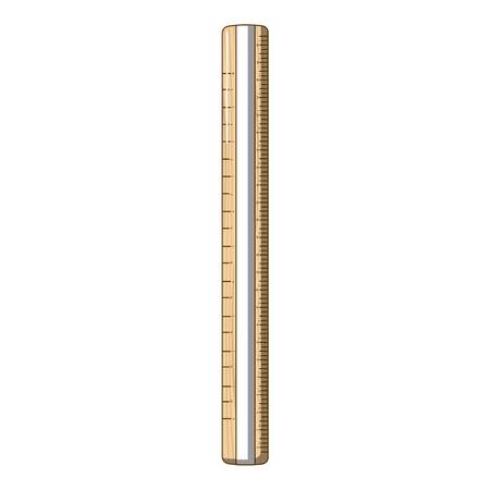 Ruler icon, cartoon styleのイラスト素材