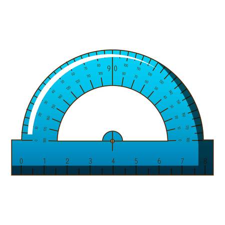 Measuring ruler icon, cartoon styleのイラスト素材