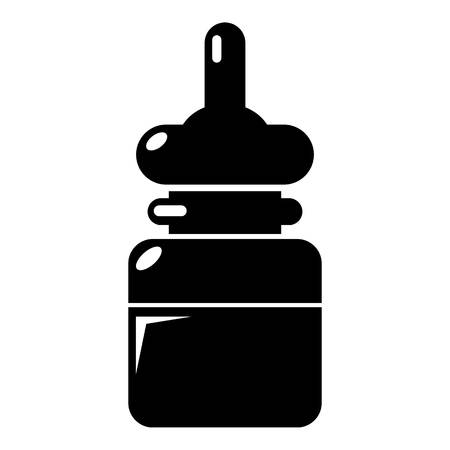 Baby bottle icon, simple style.のイラスト素材