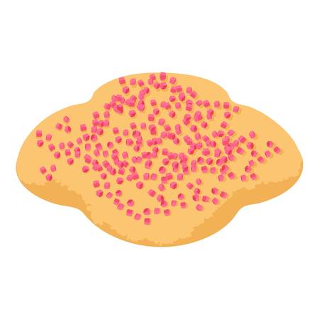 Sprinkling biscuit icon, isometric style designのイラスト素材