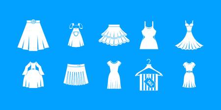 Dress icon vector illustration setのイラスト素材