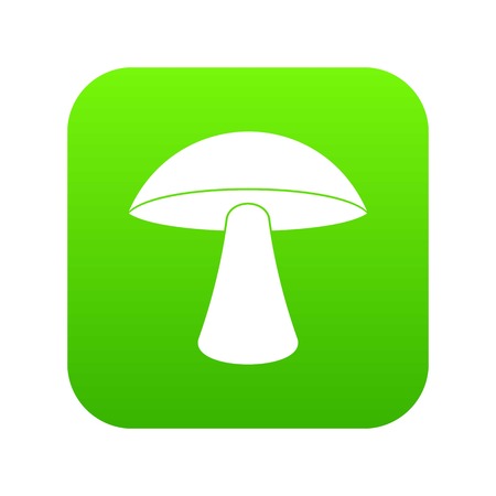 Birch mushroom icon digital green for any design isolated on white vector illustrationのイラスト素材
