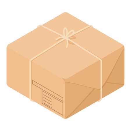 Post box icon. Isometric illustration of post box vector icon for webのイラスト素材