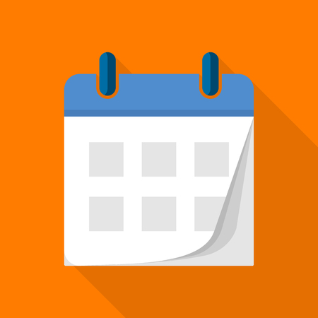 Tear off calendar icon, flat style Vector illustration.のイラスト素材