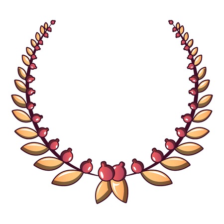 Trophy wreath icon, cartoon style.のイラスト素材
