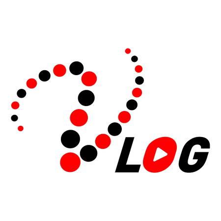 Media icon, flat style.のイラスト素材