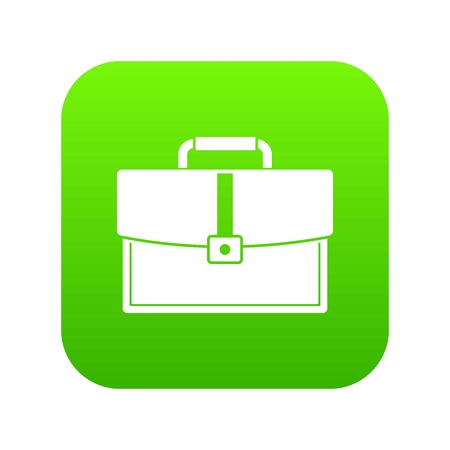 Business briefcase icon digital green for any design isolated on white vector illustrationのイラスト素材