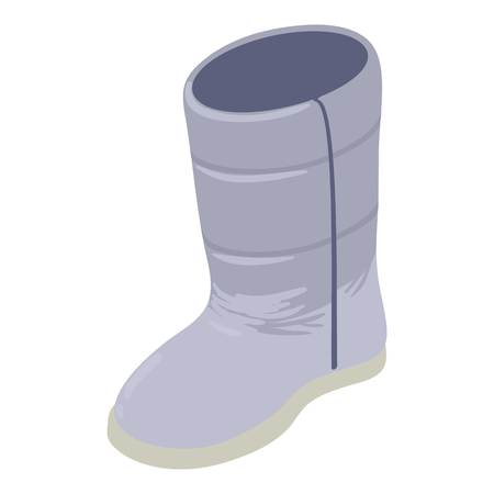 Winter boot icon. Isometric illustration of winter boot vector icon for webのイラスト素材