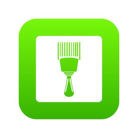 Bar code scanner icon digital green for any design isolated on white vector illustrationのイラスト素材