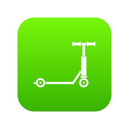 Scooter icon digital green for any design isolated on white vector illustrationのイラスト素材