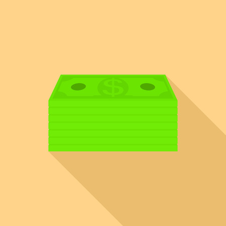 Saving money icon. Flat illustration of saving money vector icon for webのイラスト素材