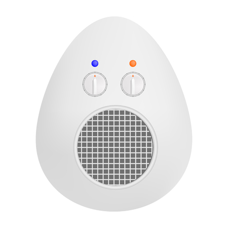 Portable fan icon. Realistic illustration of portable fan vector icon for webのイラスト素材