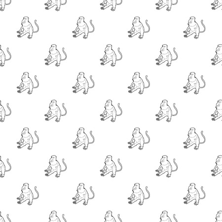 Nasalis monkey pattern vector seamless repeating for any web designのイラスト素材