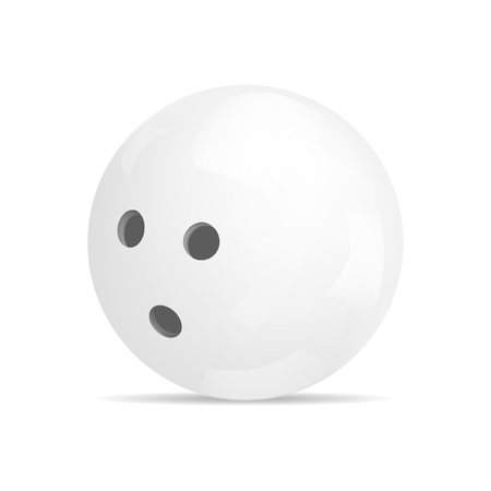 Bowling ball icon. Realistic illustration of bowling ball vector icon for webのイラスト素材