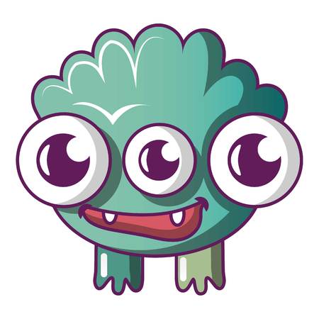 Big monster icon. Cartoon illustration of big monster vector icon for web.のイラスト素材