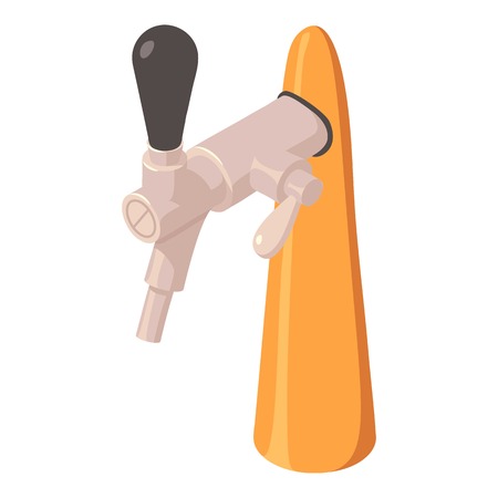 Beer tap icon. Isometric of beer tap vector icon for web design isolated on white backgroundのイラスト素材