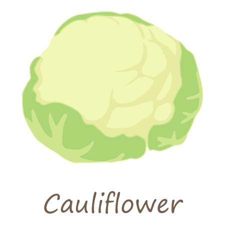 Cauliflower icon. Isometric of cauliflower vector icon for web design isolated on white backgroundのイラスト素材