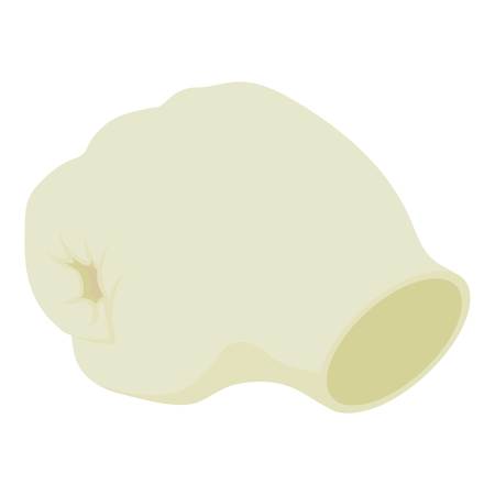 Long click hand icon. Isometric of long click hand vector icon for web design isolated on white backgroundのイラスト素材