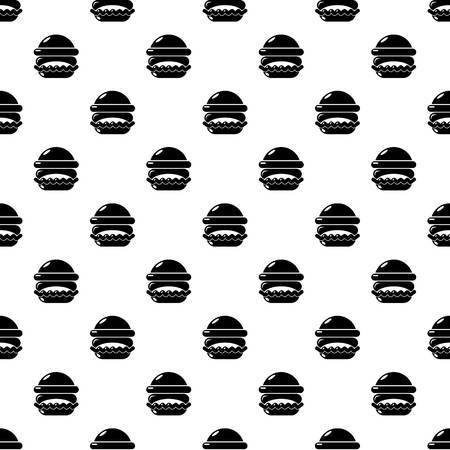 Burger pattern vector seamless repeating for any web designのイラスト素材