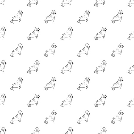 Fur seal pattern vector seamless repeating for any web designのイラスト素材