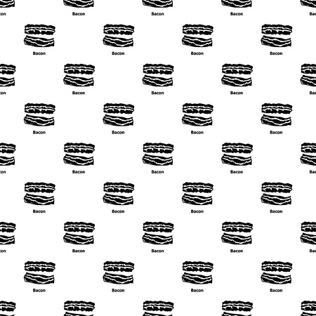 Bacon pattern vector seamless repeating for any web designのイラスト素材